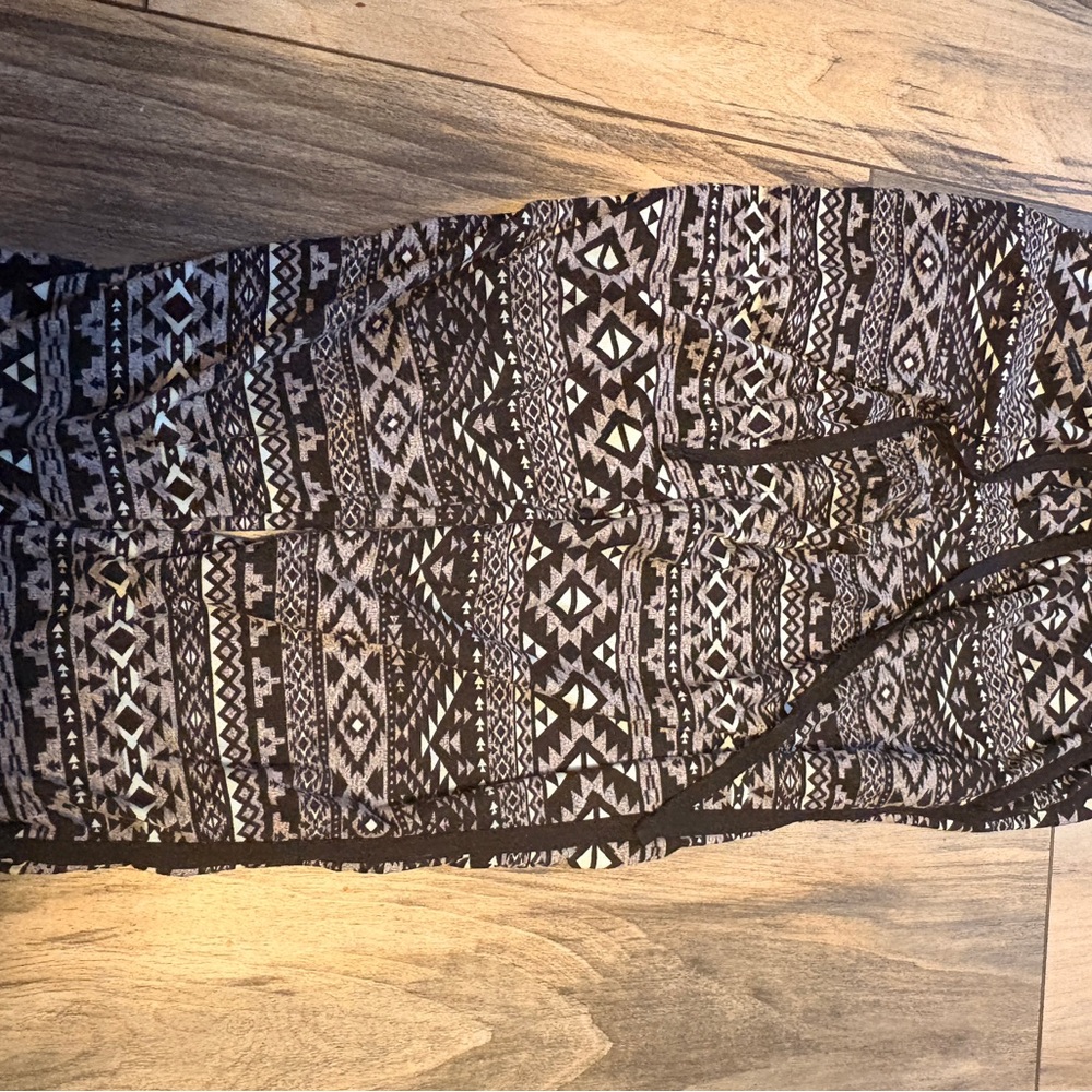No Boundaries Black and White Patterned Pants